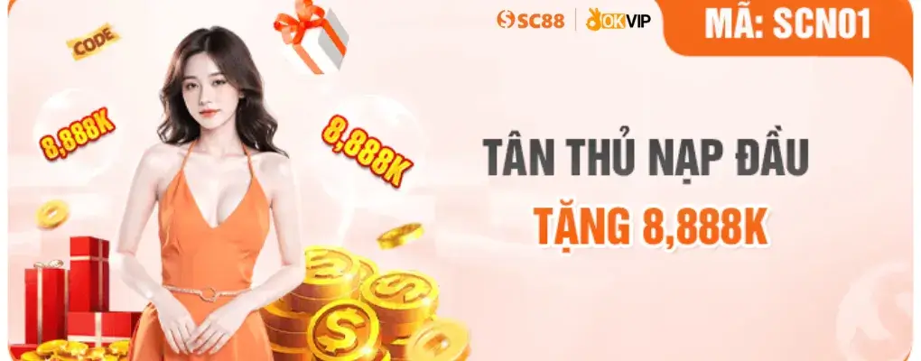 Sc88 com tân thủ nạp đầu tặng 8888k free